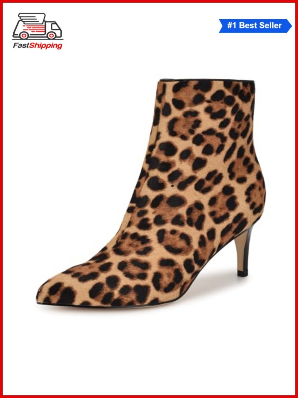 β¨ Nine West Calf Hair Pointy Toe Stiletto Heel Zip Closure Dress Booties
